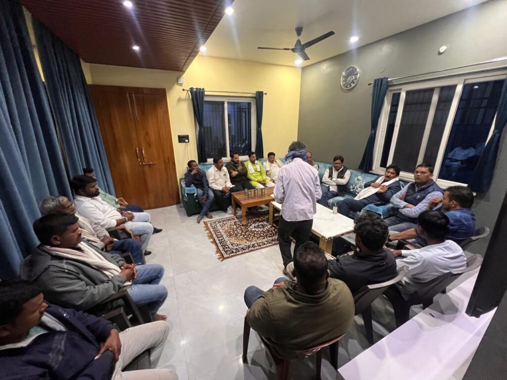 आरंग में AICC एससी विभाग के प्रदेश प्रभारी सुनील कुमार जी का भव्य आगमन, कांग्रेसजनों ने किया आत्मीय स्वागत