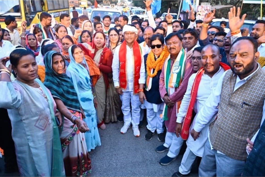 मनरेगा बचाओ संग्राम: पीसीसी अध्यक्ष दीपक बैज के नेतृत्व में चन्द्रखुरी से विधानसभा चौक तक ऐतिहासिक पदयात्रा