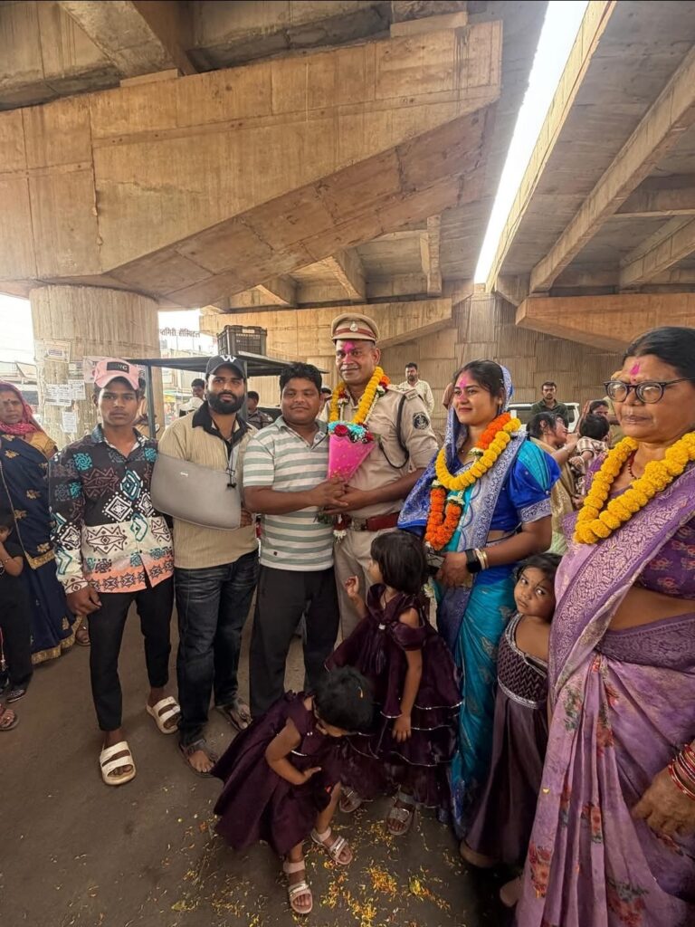 मंदिर हसौद के सपूत उपनिरीक्षक योगेश भट का भव्य स्वागत, नगर में खुशी की लहर