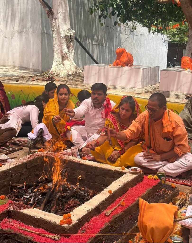 रावाभांठा के प्राचीन हनुमान मंदिर में तीन दिवसीय प्राण प्रतिष्ठा महोत्सव संपन्न